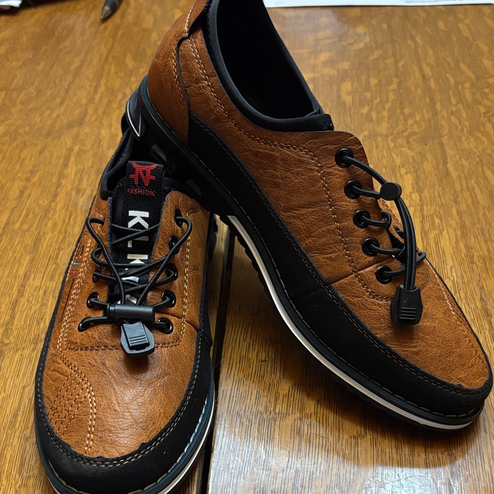 Brown and Black Men's Sneakers